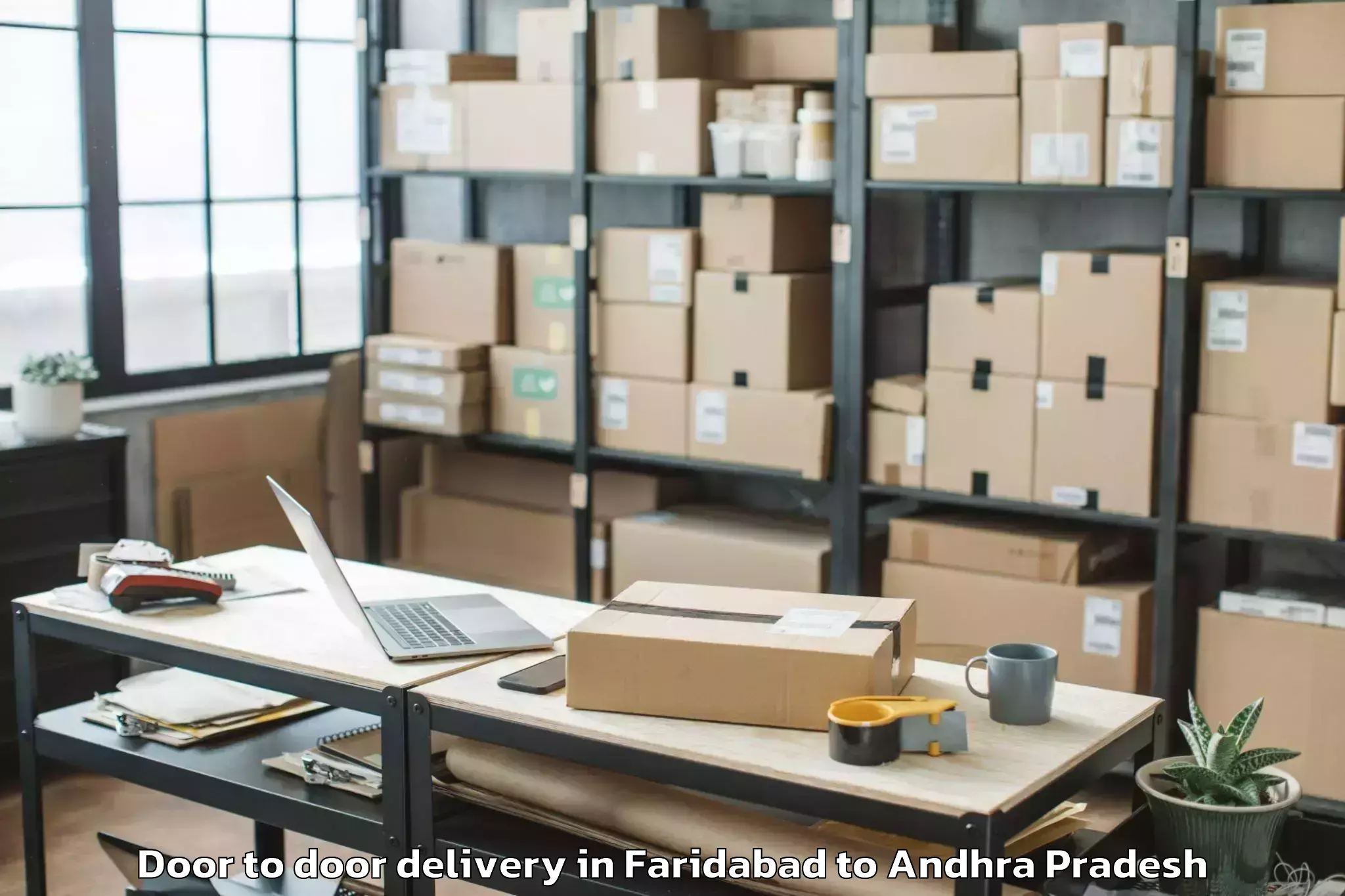 Quality Faridabad to Chandralapadu Door To Door Delivery